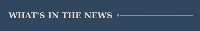 What’s in the News